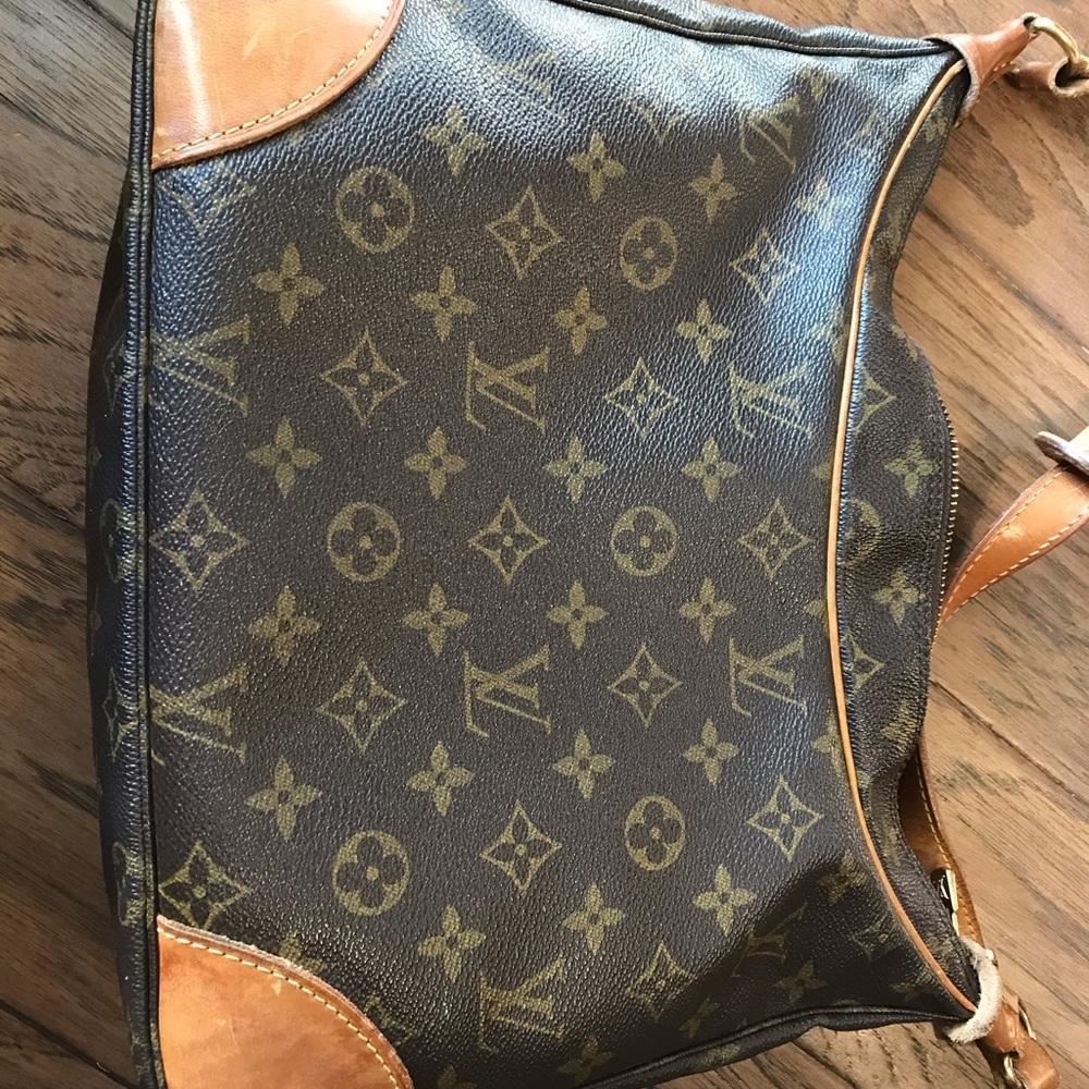 Louis Vuitton Black and Brown Monogram Shoulder Bag